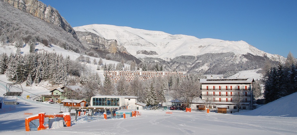 L'Hotel Bucaneve sulle piste da sci