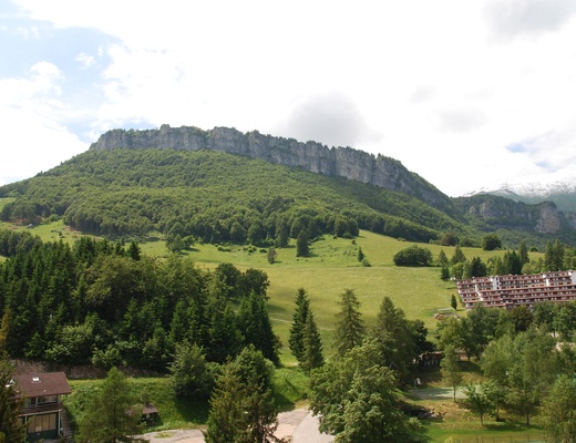 La vista estiva dalle camere dell'ala nord