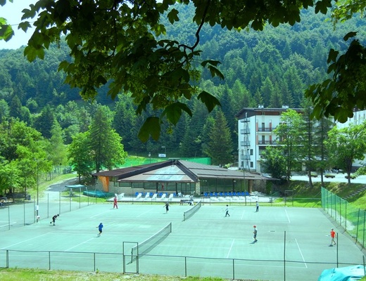 I campi da tennis dell'Hotel