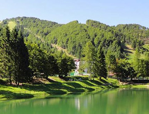 Il laghetto immerso nel verde